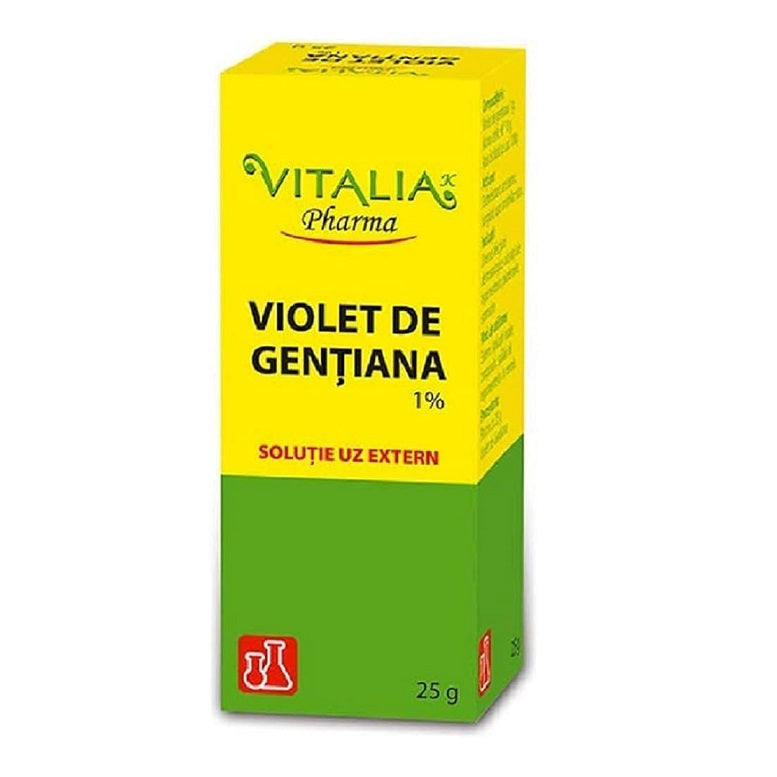 Vitalia Gentian Violet 1% Solution - Topical Skin Application 25g