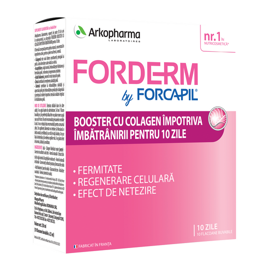 Forderm Collagen Booster by Forcapil, 10 Ampoules - BEAUTYCHARD LCA