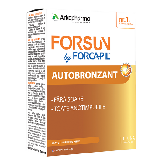Forsun Bronzer by Forcapil, 30 Tabs - BEAUTYCHARD LCA