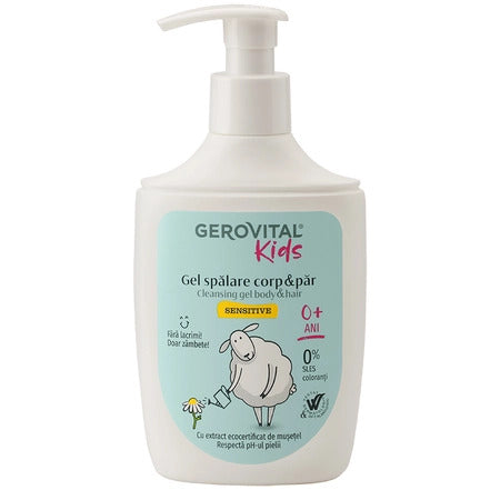 Cleansing Gel Body & Hair, 0+ Months, Gerovital Kids