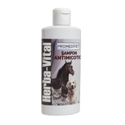 Herba-Vital Antimycotic Shampoo for Dogs, Cats & Horses, 200 ml, Promedivet - BEAUTYCHARD LCA