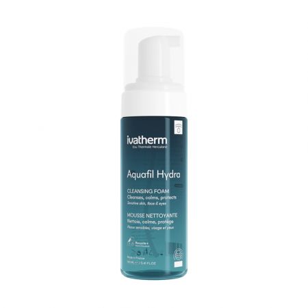 Ivatherm Aquafil Hydra Gentle Cleansing Foam – 160ml Hydrating Face & Eye Wash