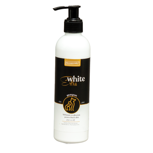 Premium-Vital Extra White Shampoo with Glycerin, 250ml, Promedivet - BEAUTYCHARD LCA