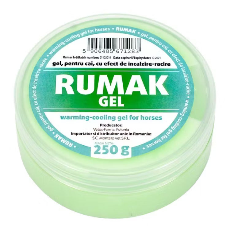 Rumak Green Warming & Cooling Gel for Horses – Camphor Formula