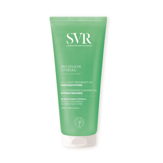 SVR Spirial 3-in-1 Deodorant Cleanser Gel, 200 ml