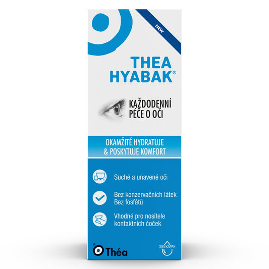 Hyabak Hydrating Eye Drops - Preservative-Free Lubricant for Daily Comfort (10ml)